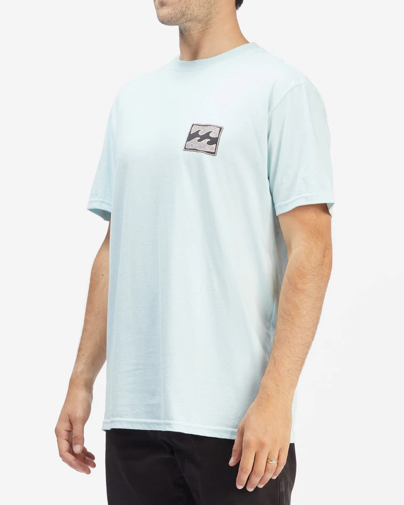 Billabong Crayon Wave Short Sleeve T-Shirt - Coastal Blue