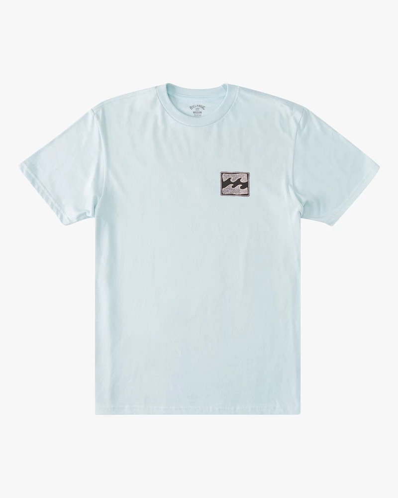 Billabong Crayon Wave Short Sleeve T-Shirt - Coastal Blue