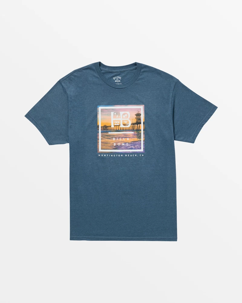Billabong Quad Short Sleeve T-Shirt - Indigo Heather