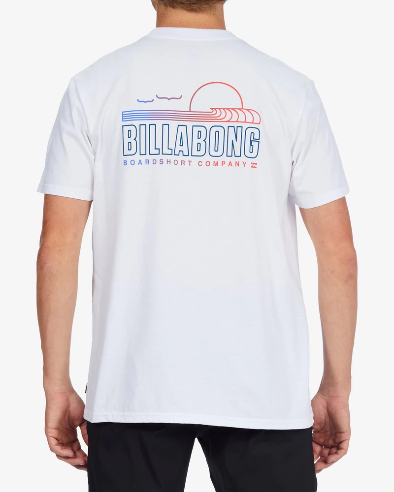 تيشيرت Billabong Lounge بأكمام قصيرة - أبيض