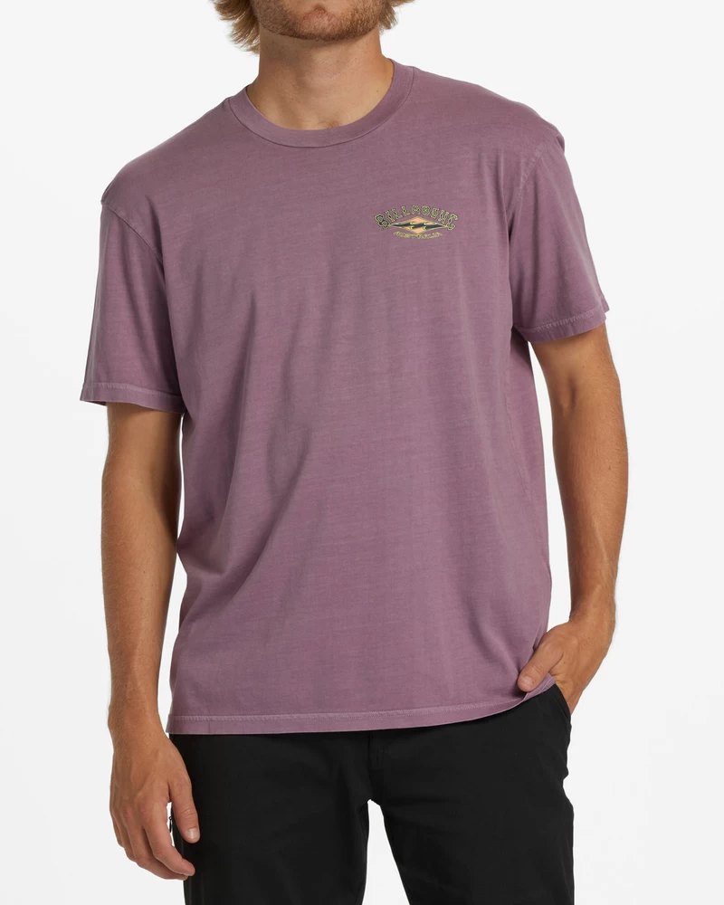 Billabong Arch OG Short Sleeve Wave Washed T-Shirt - Washed Wine