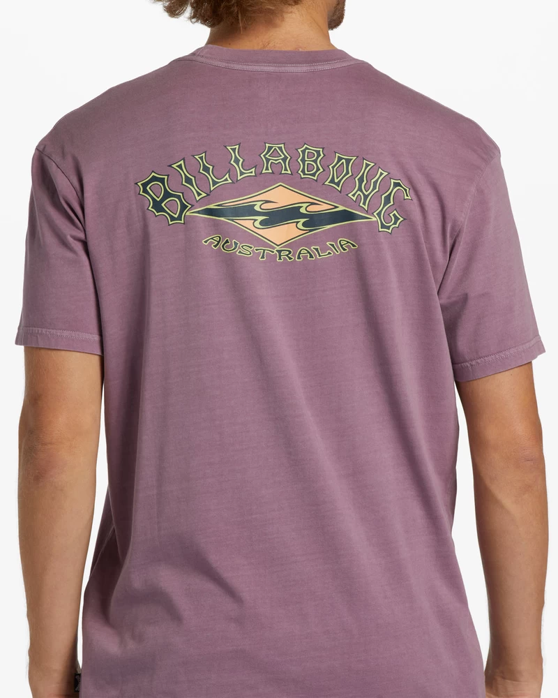 Billabong Arch OG Short Sleeve Wave Washed T-Shirt - Washed Wine