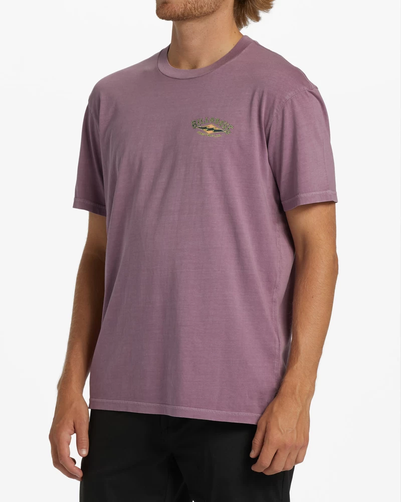 Billabong Arch OG Short Sleeve Wave Washed T-Shirt - Washed Wine