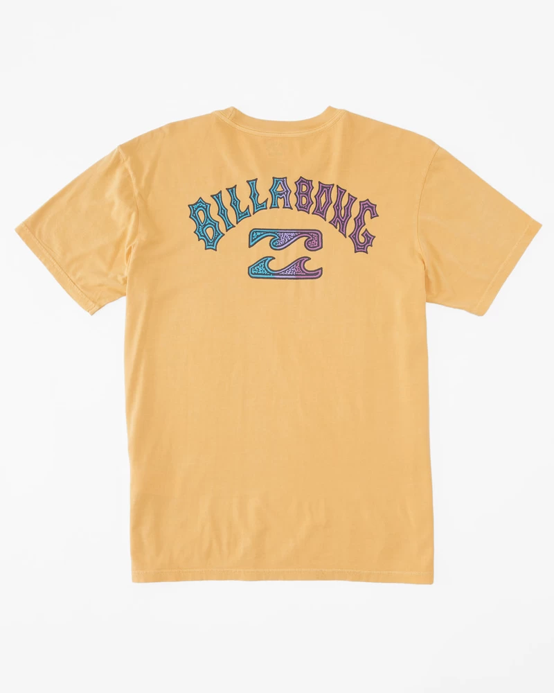 Billabong Arch OG Short Sleeve Wave Washed T-Shirt - Deep Gold