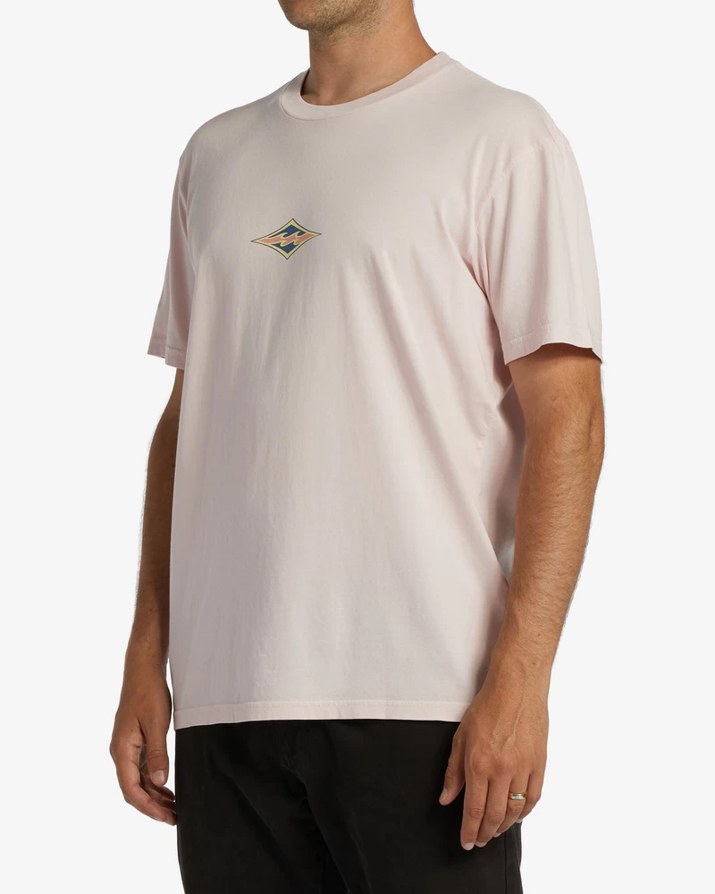 Billabong Diamond Wave OG Short Sleeve Wave Washed T-Shirt - Pink Haze