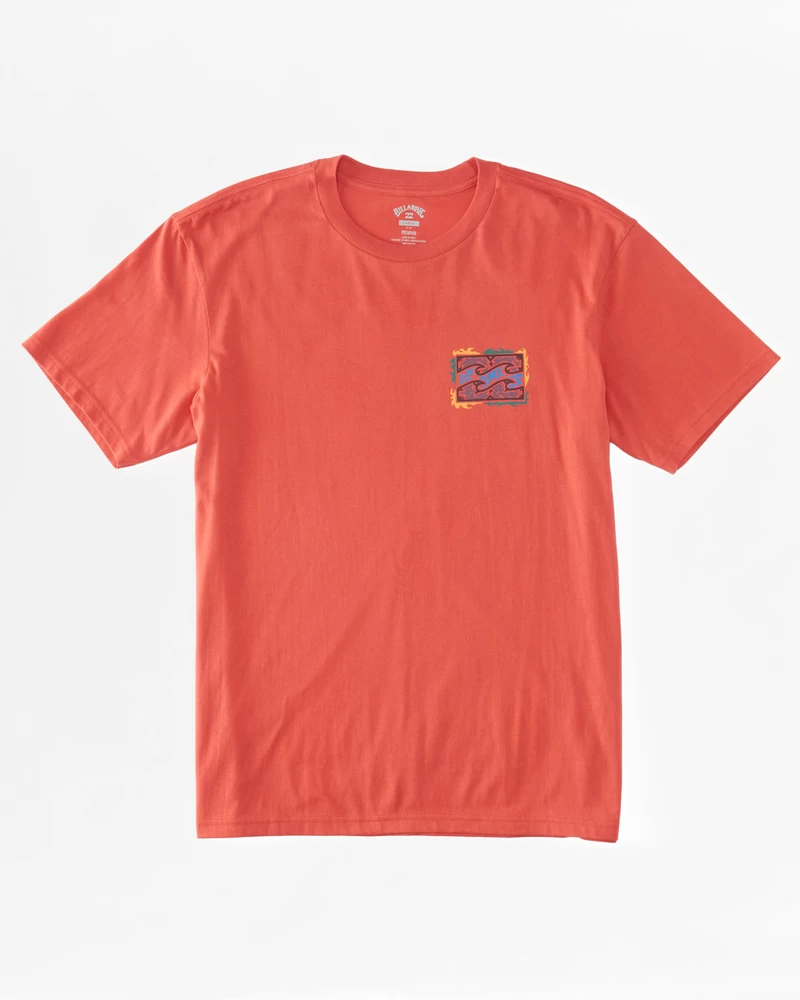 Billabong Crayon Wave T-Shirt - Coral