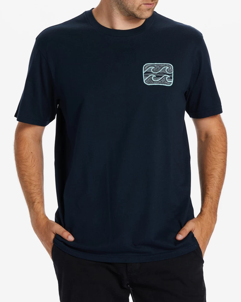 Billabong Crayon Wave T-Shirt - Navy