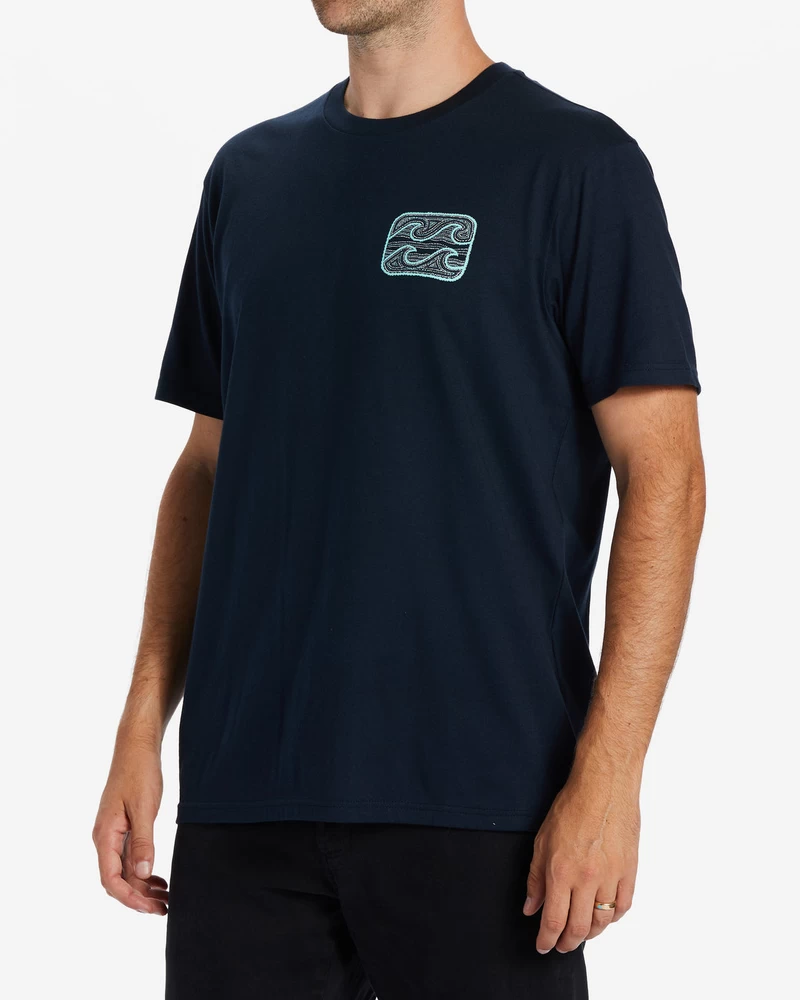 Billabong Crayon Wave T-Shirt - Navy