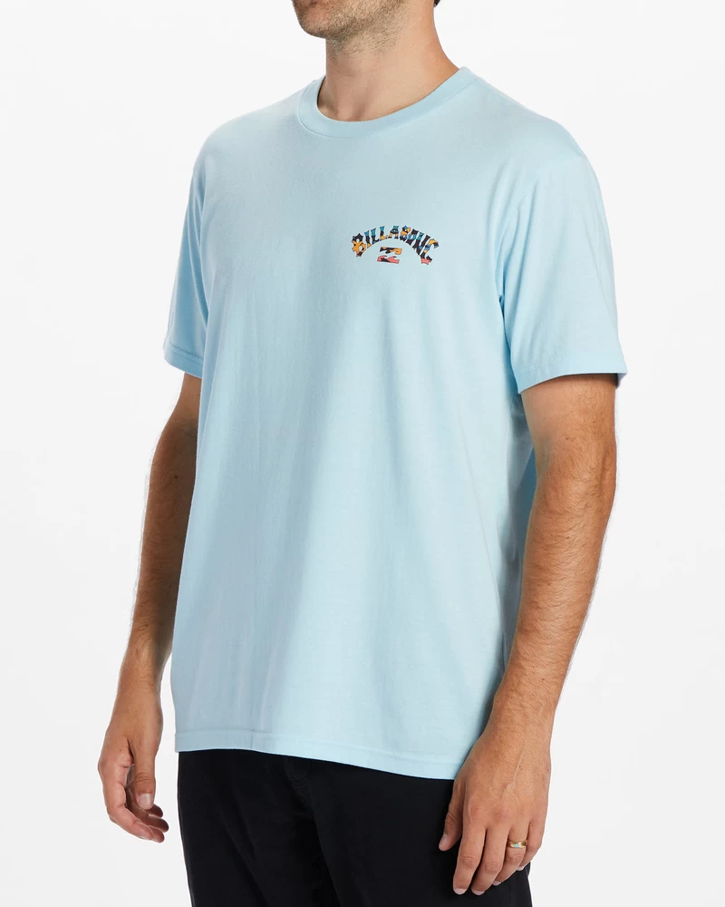 Billabong Arch Fill T-Shirt - Coastal Blue