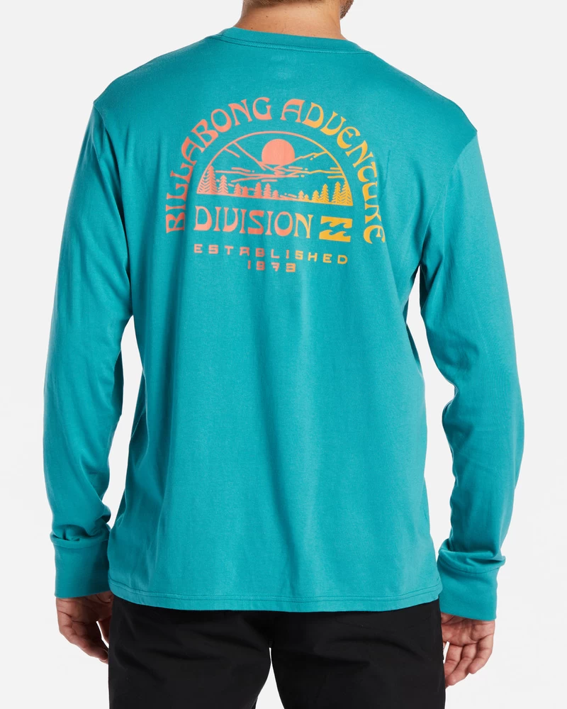 Billabong Highland T-krekls Ar Garām Piedurknēm - Jūras Zaļš