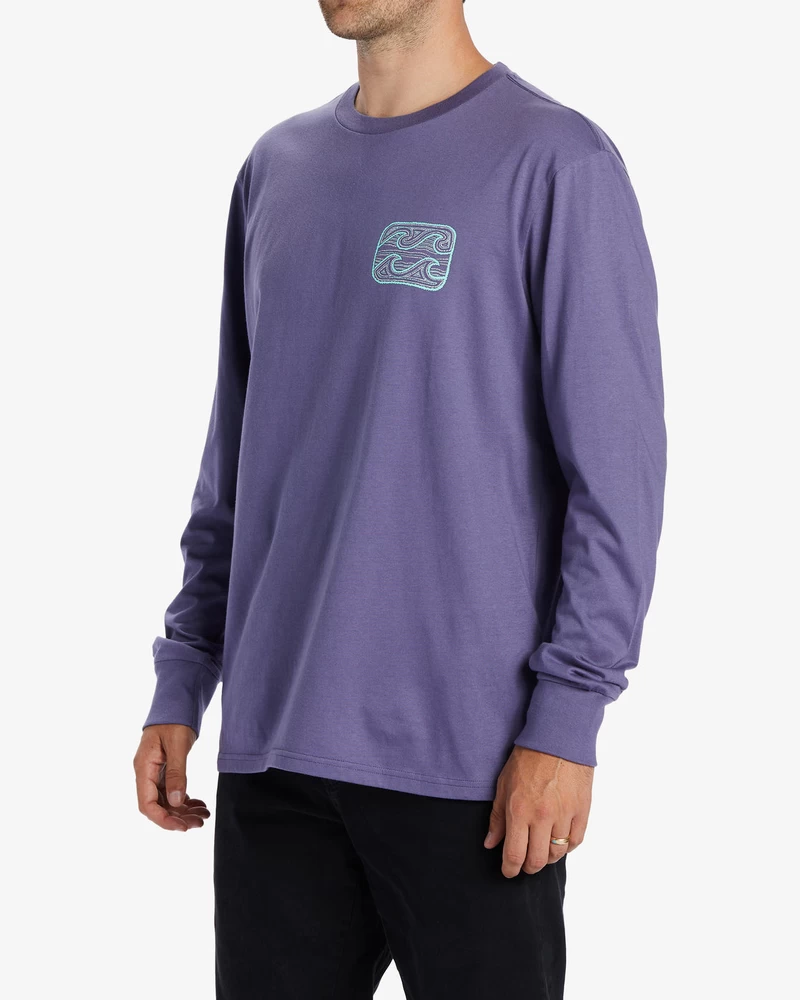 Billabong Crayon Wave Long Sleeve T-Shirt - Dusty Grape