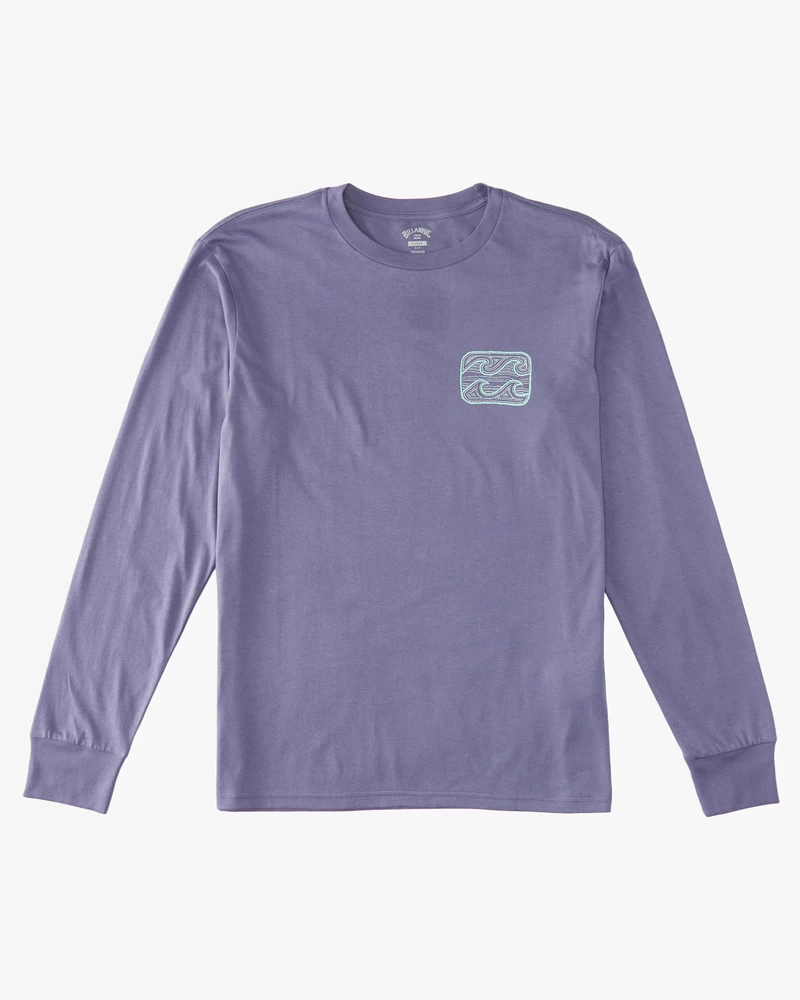 Billabong Crayon Wave Long Sleeve T-Shirt - Dusty Grape