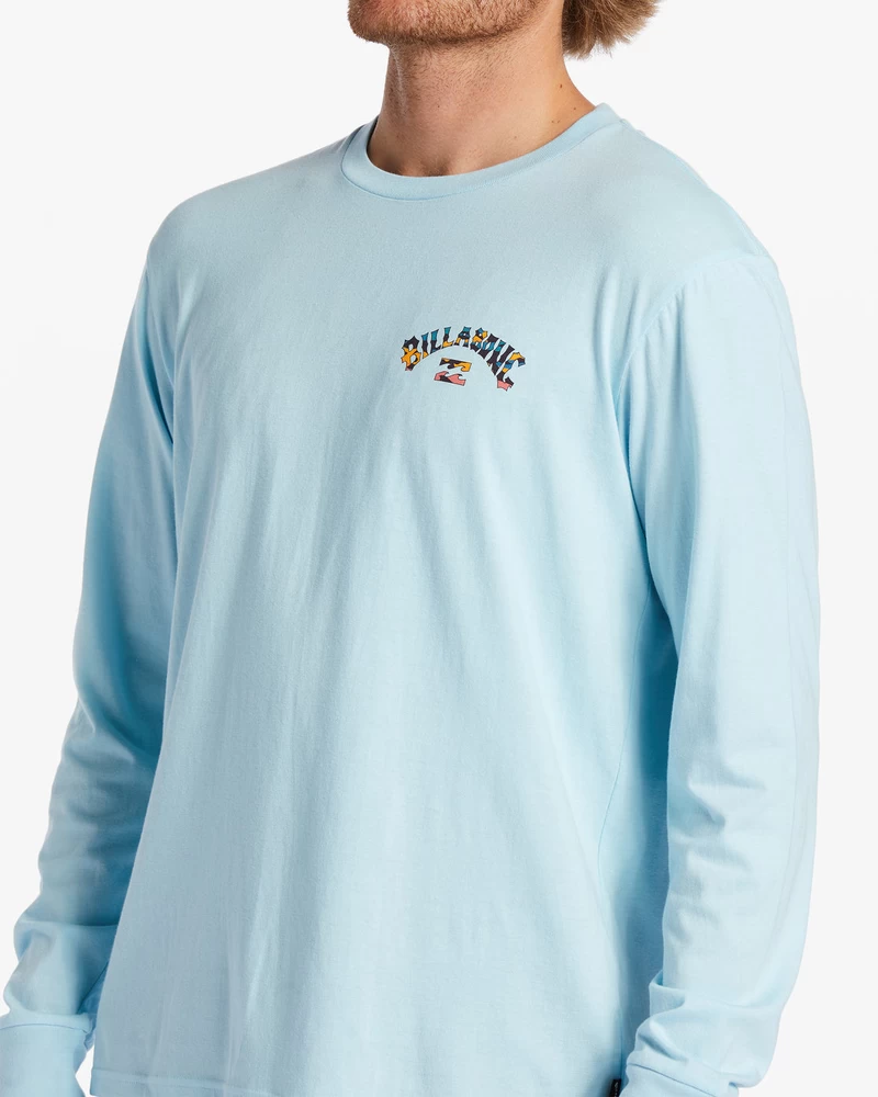 Billabong Arch Fill Long Sleeve T-Shirt - Coastal Blue
