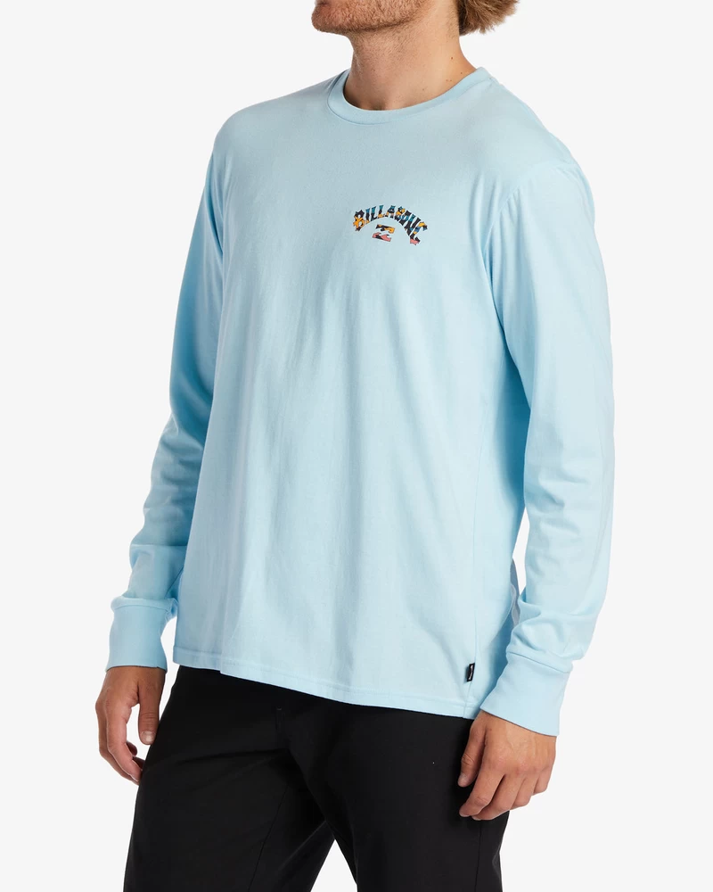 Billabong Arch Fill Long Sleeve T-Shirt - Coastal Blue