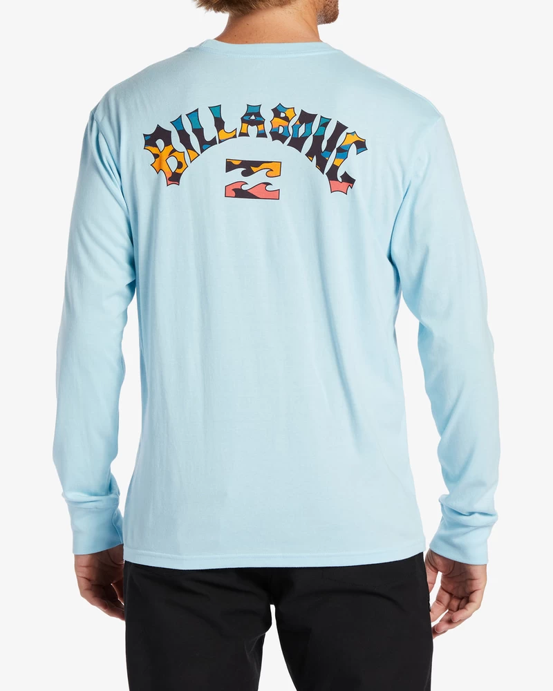 Billabong Arch Fill Long Sleeve T-Shirt - Coastal Blue