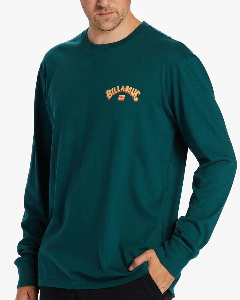 Billabong Arch Fill Long Sleeve T-Shirt - Deep Teal