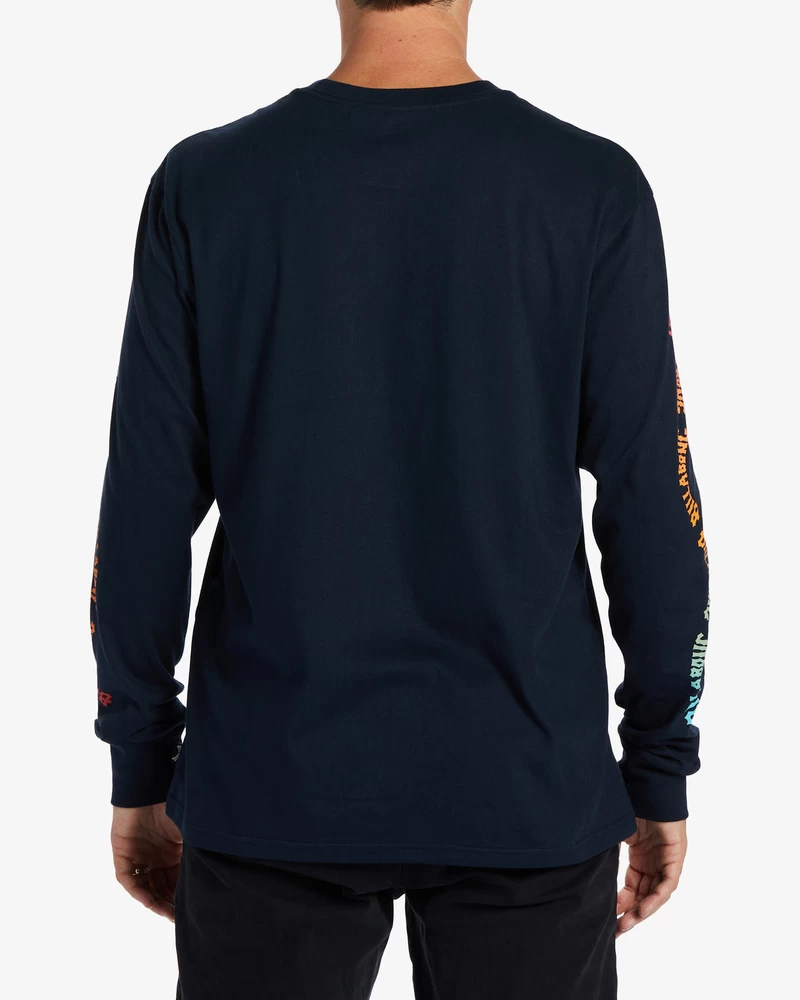 Billabong Snaking Arches Long Sleeve T-Shirt - Navy