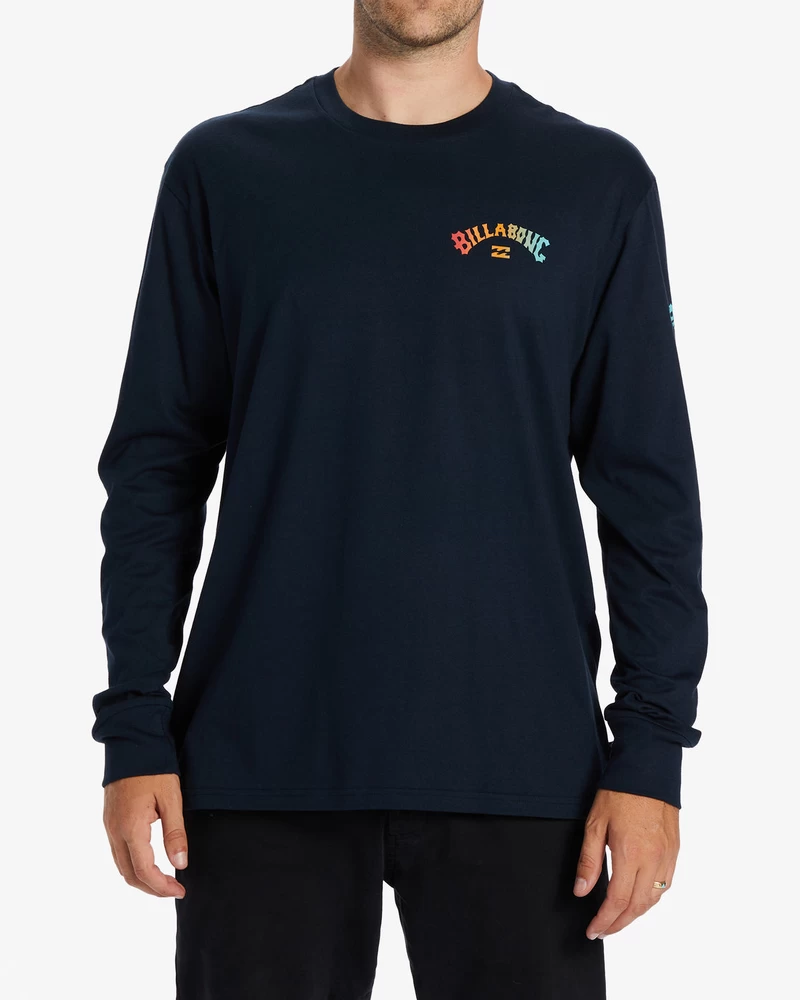 Billabong Snaking Arches Long Sleeve T-Shirt - Navy