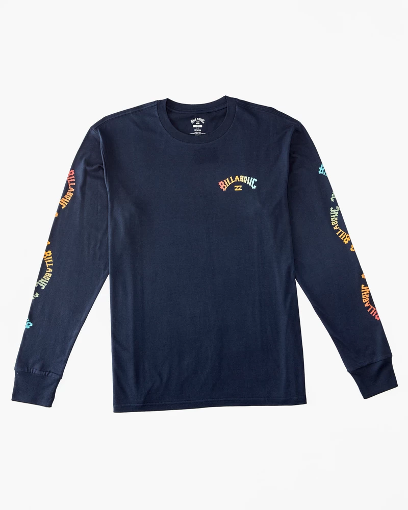 Billabong Snaking Arches Long Sleeve T-Shirt - Navy