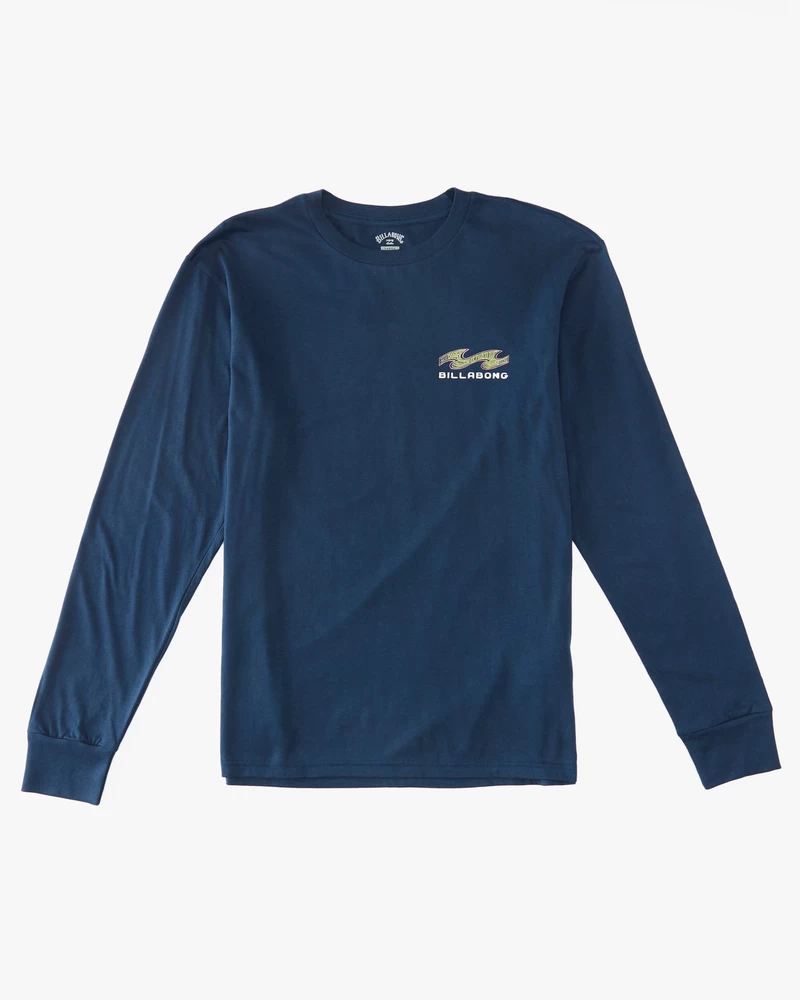 Billabong Fragment Long Sleeve T-Shirt - Dark Blue