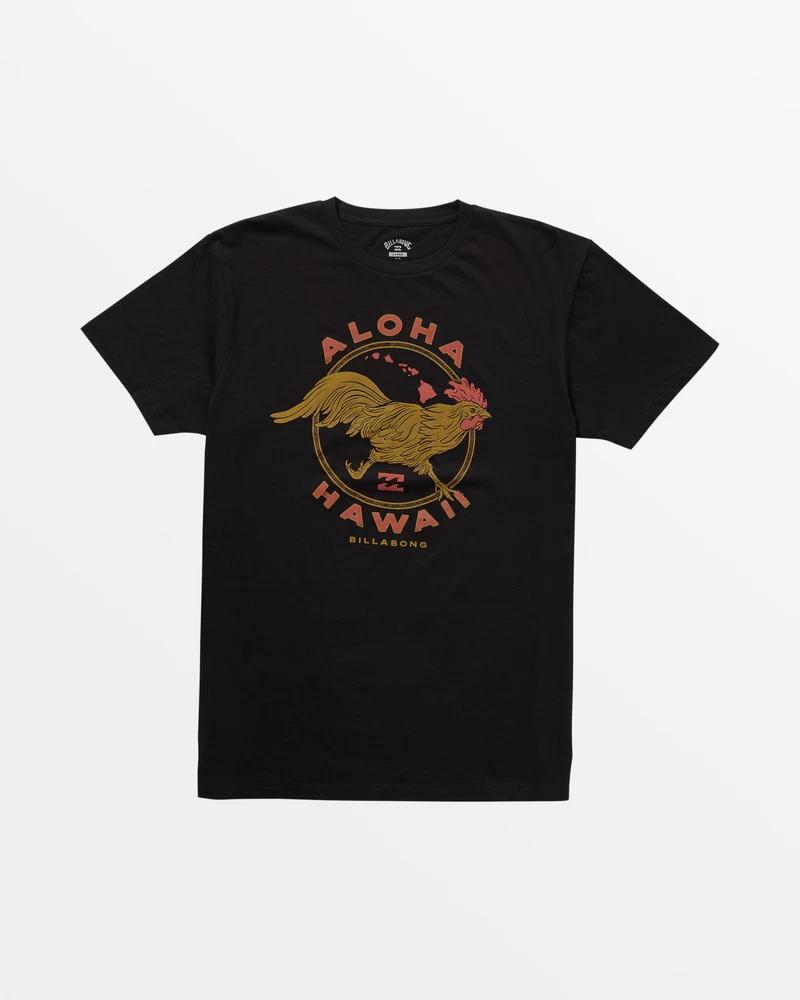 Billabong Aloha Rooster T-Shirt - Black