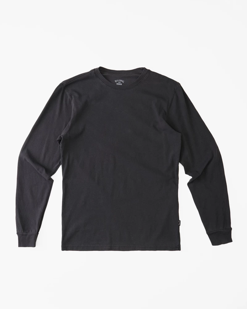 Billabong Essential Wave Washed Long Sleeve T-Shirt - Charcoal