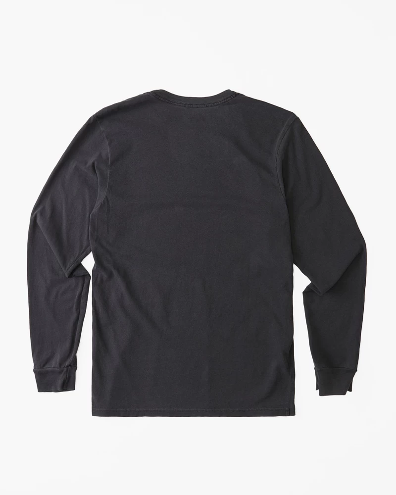Billabong Essential Wave Washed Long Sleeve T-Shirt - Charcoal
