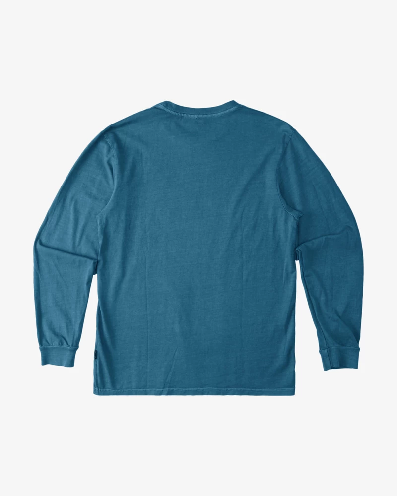 Billabong Essential Wave Lavé T-shirt à Manches Longues - Bleu Fumée