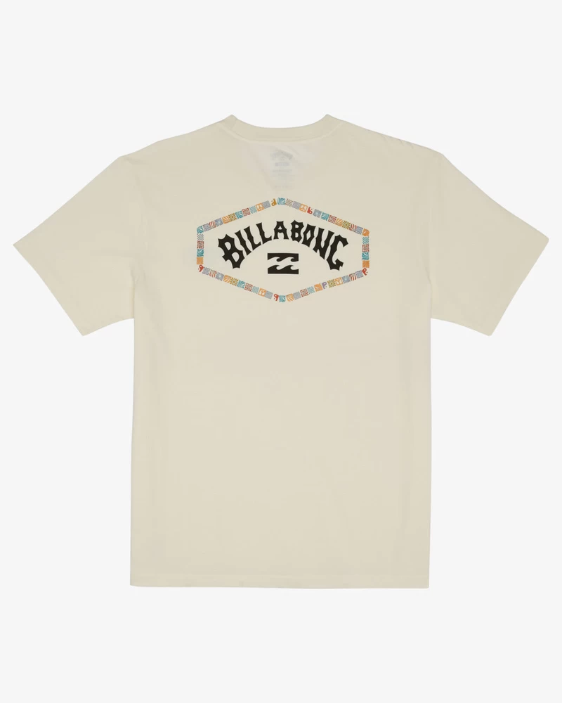 Billabong Exit Arch Short Sleeve T-Shirt - Off White