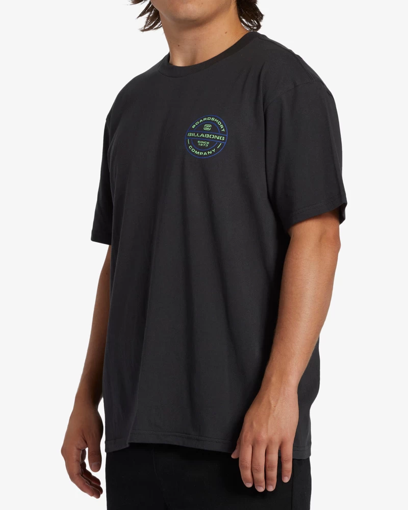 Billabong Rotor Short Sleeve T-Shirt - Washed Black
