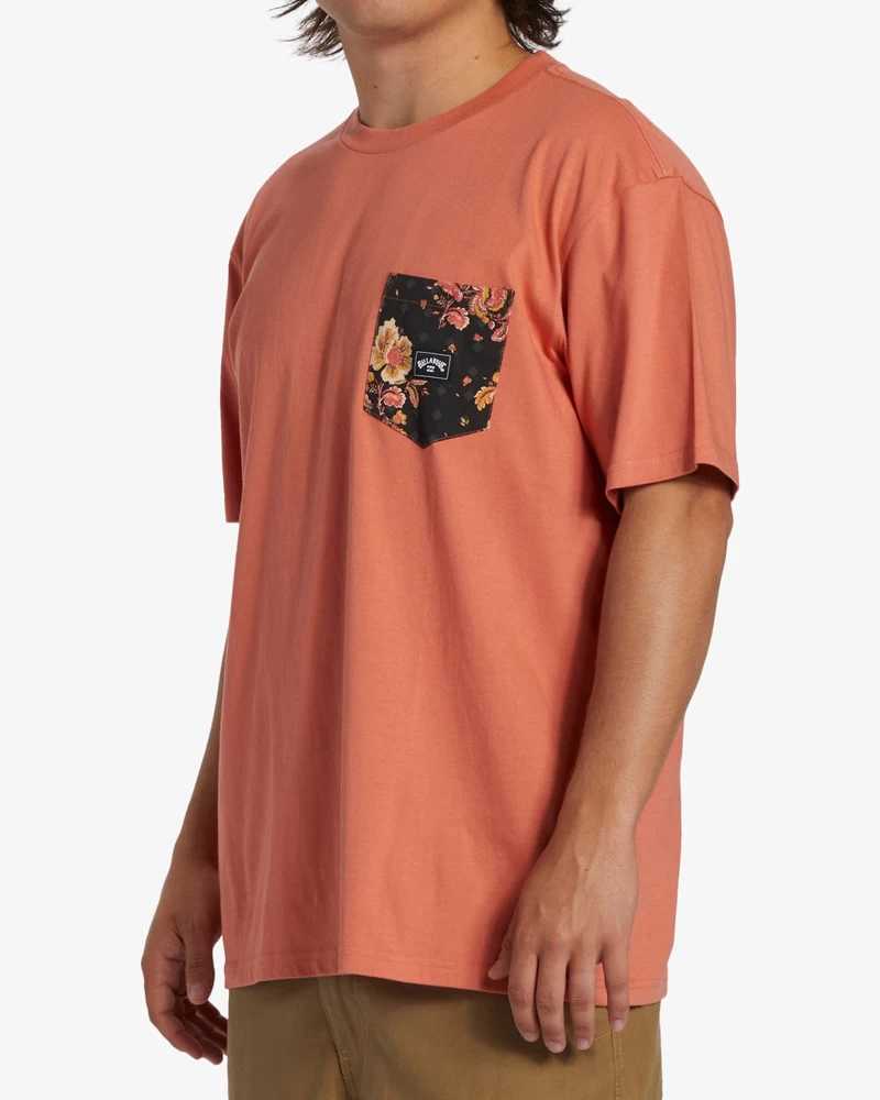 Billabong Team Pocket T-skjorte - Korall