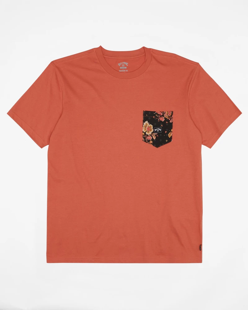 Billabong Team Pocket T-skjorte - Korall