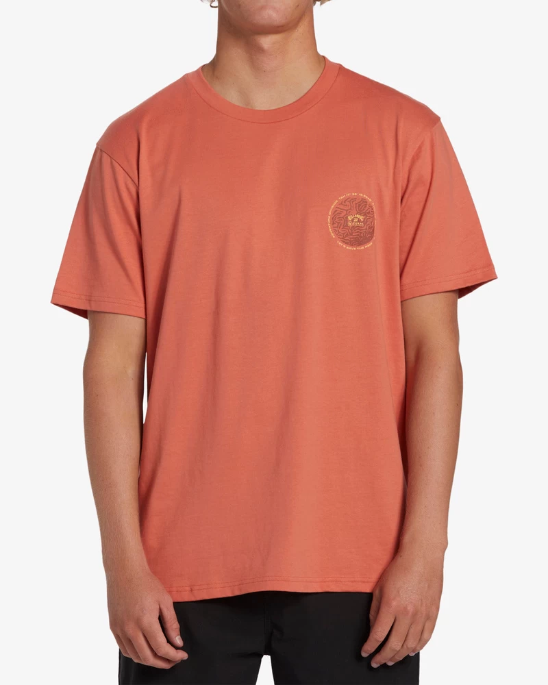 Tricou Cu Mânecă Scurtă Billabong Coral Gardeners Brain - Coral