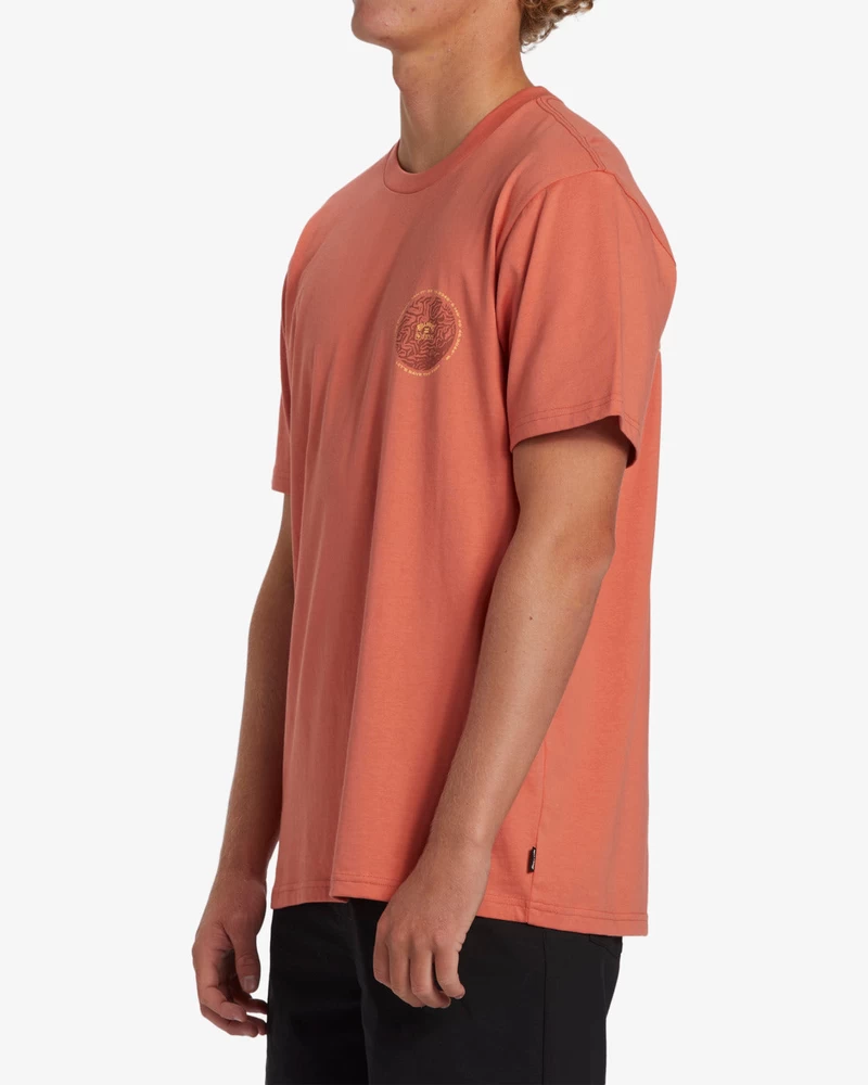 Tricou Cu Mânecă Scurtă Billabong Coral Gardeners Brain - Coral