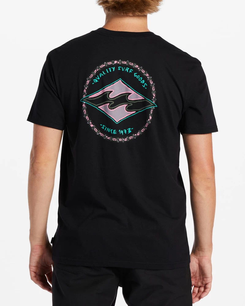 Camiseta Billabong Rotor Diamante - Preta