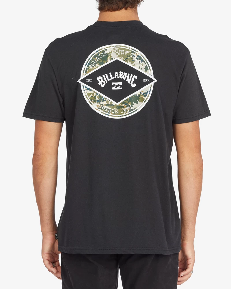 تی شرت آستین کوتاه قوس دار بیلابونگ - مشکی