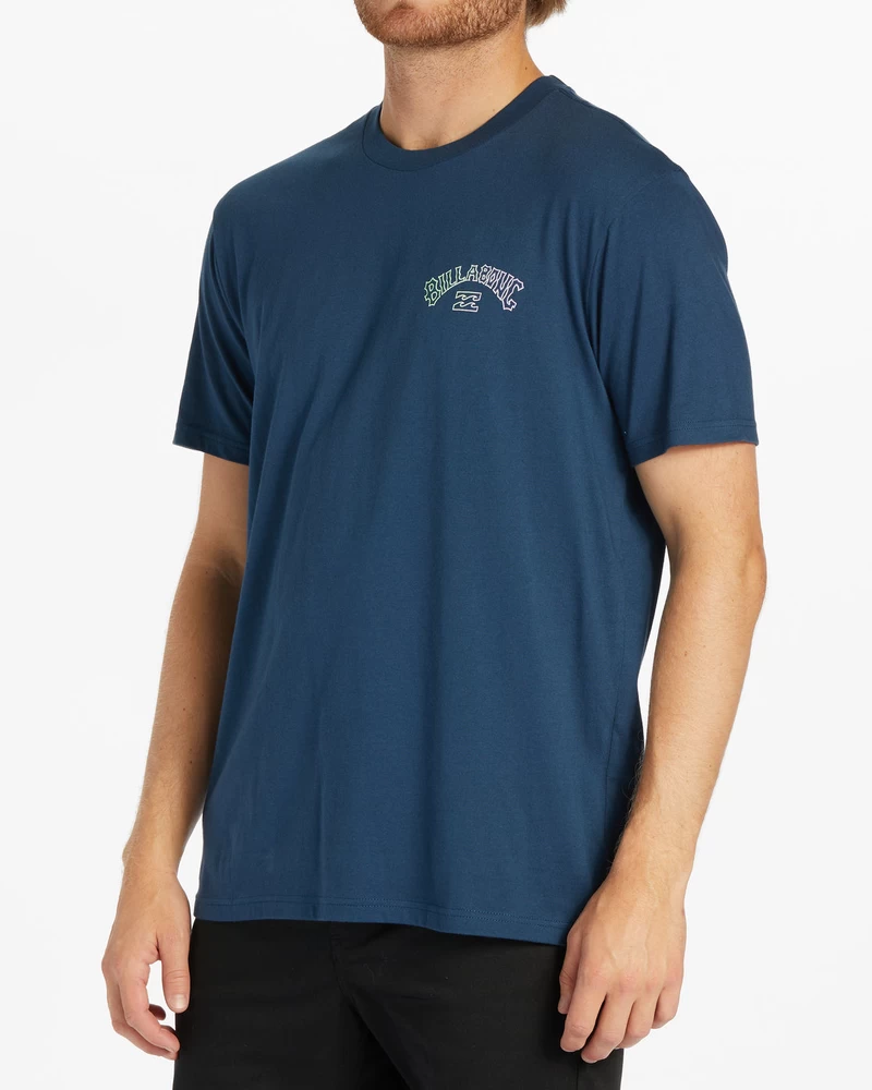 Billabong Arch Fill Short Sleeve T-Shirt - Dark Blue