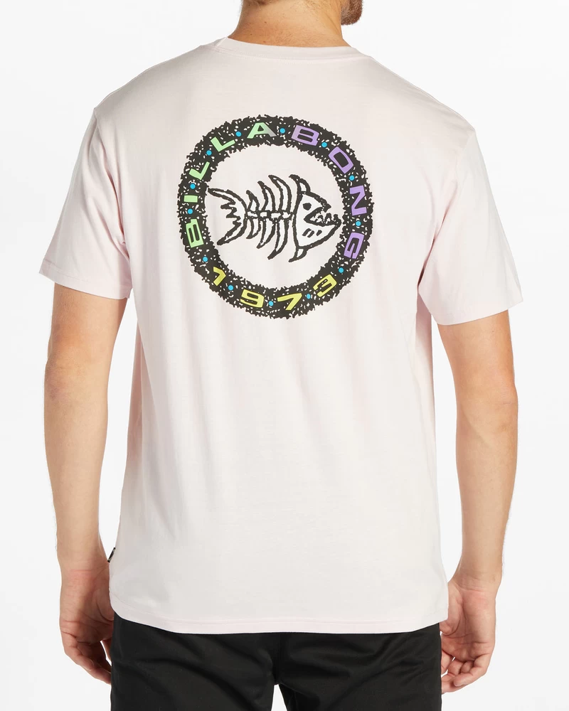Billabong Bonez Majica S Kratkimi Rokavi - Pastel