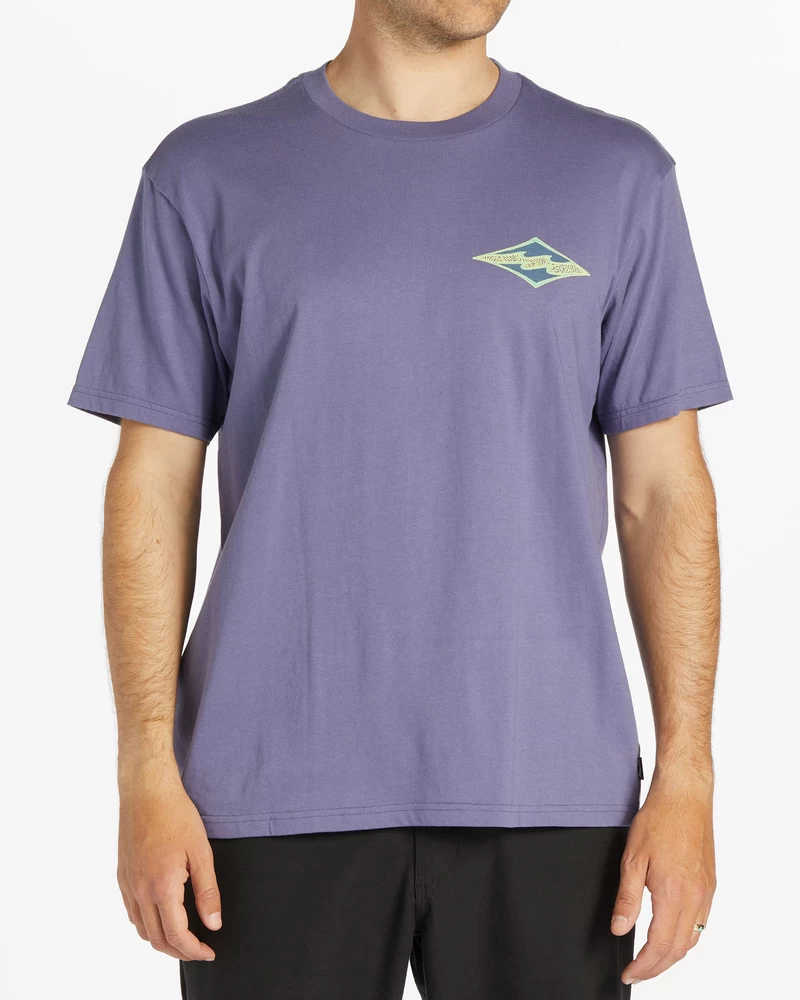 Billabong Crayon Wave Short Sleeve T-Shirt - Dusty Grape