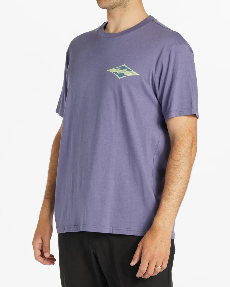 Billabong Crayon Wave Short Sleeve T-Shirt - Dusty Grape