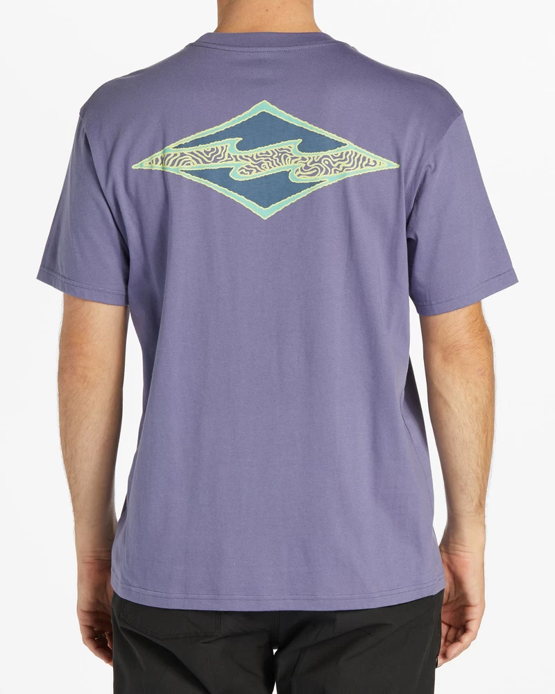 Billabong Crayon Wave Short Sleeve T-Shirt - Dusty Grape