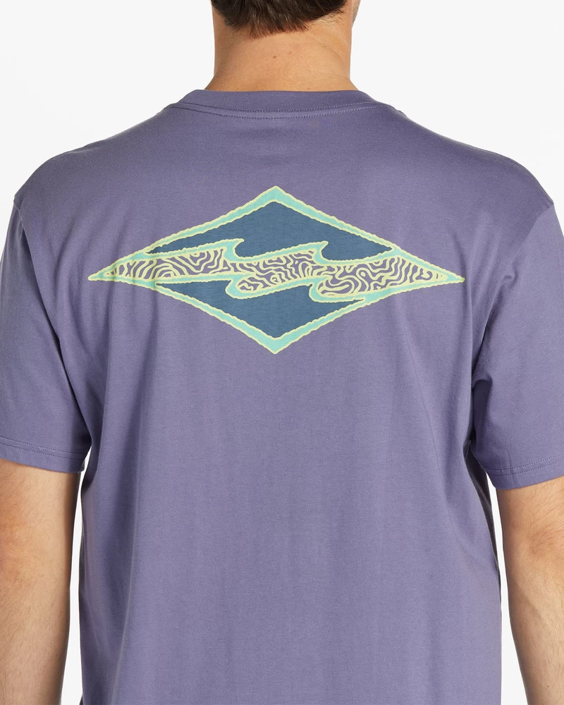 Billabong Crayon Wave Short Sleeve T-Shirt - Dusty Grape