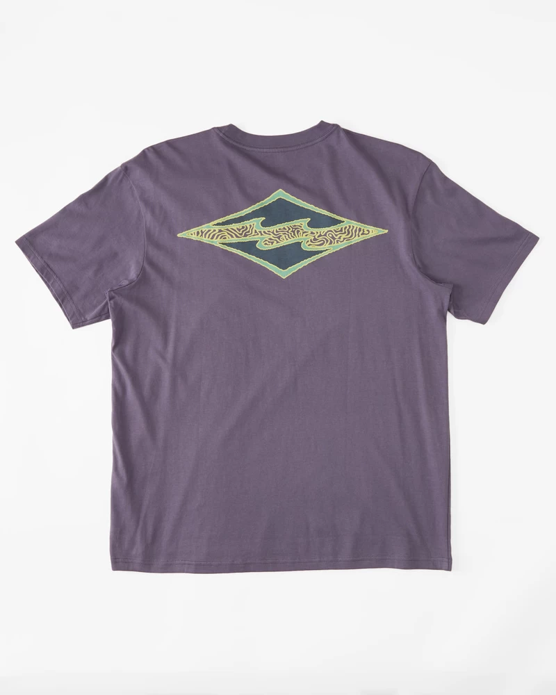 Billabong Crayon Wave Short Sleeve T-Shirt - Dusty Grape