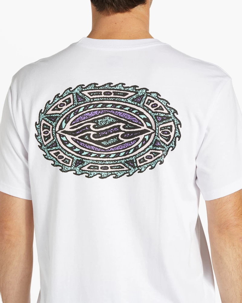 Billabong Crayon Wave Kortermet T-skjorte - Hvit