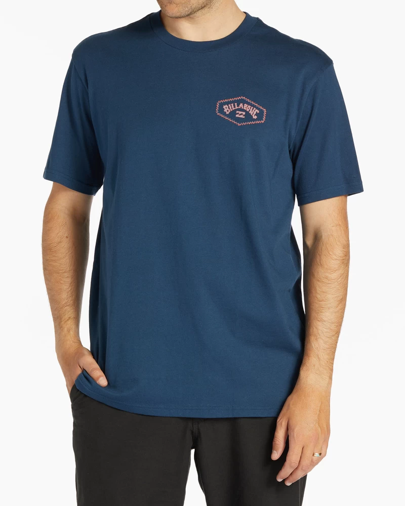 Billabong Exit Arch Short Sleeve T-Shirt - Dark Blue