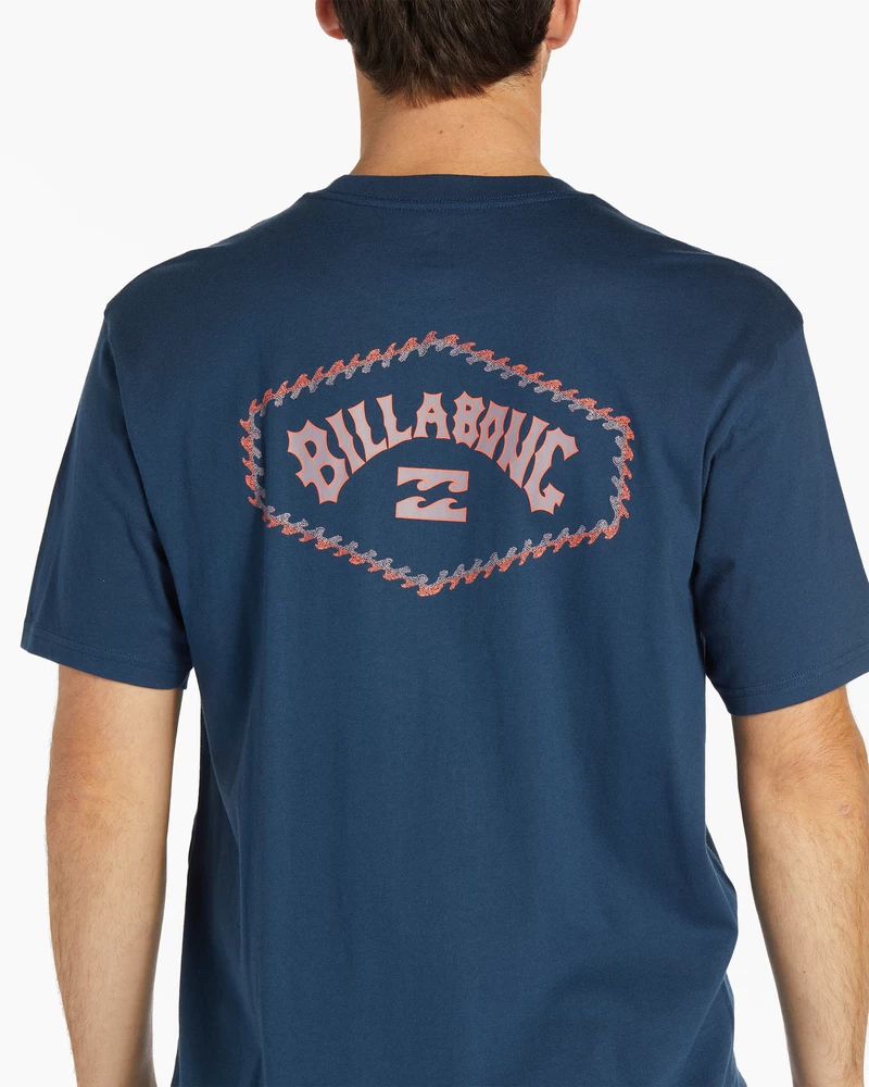 Billabong Exit Arch Short Sleeve T-Shirt - Dark Blue