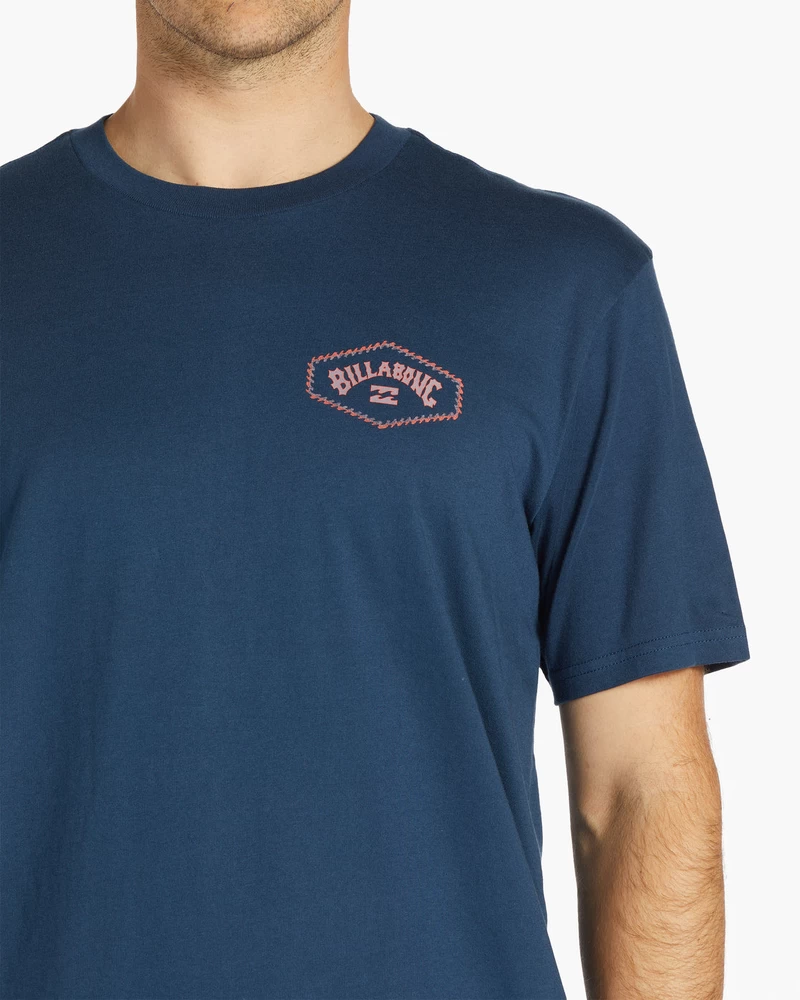 Billabong Exit Arch Short Sleeve T-Shirt - Dark Blue