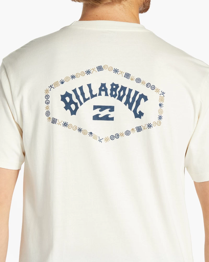 Billabong Exit Arch Short Sleeve T-Shirt - Off White