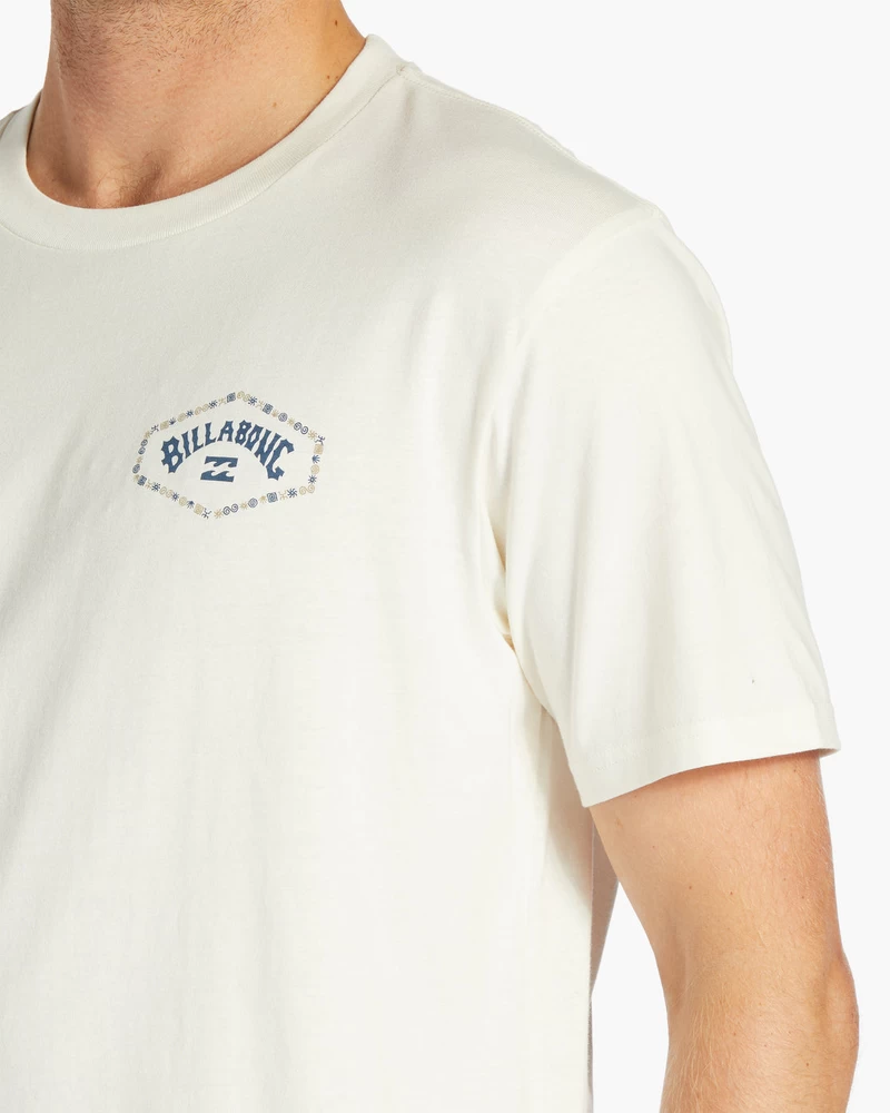 Billabong Exit Arch Short Sleeve T-Shirt - Off White