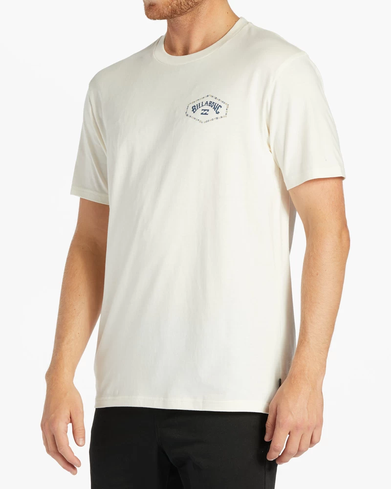 Billabong Exit Arch Short Sleeve T-Shirt - Off White